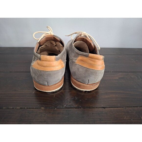 Johnston & Murphy Mens Ashby Gray Nubuck Lace-up Plain Toe/Pre-owned, Sz. 11M EU - Picture 6 of 8